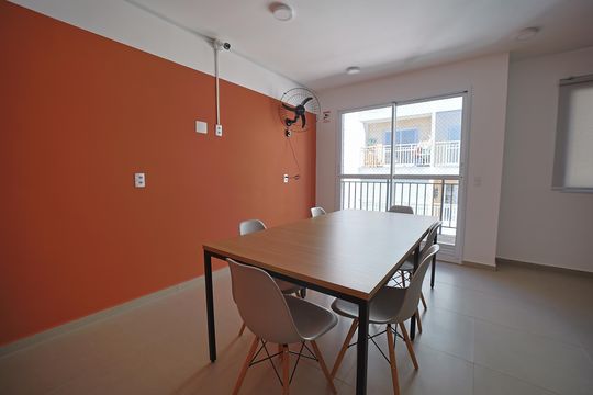 Sala de estudos  de apartamento para alugar com 1 quarto, 26m² em Vila Ré, São Paulo
