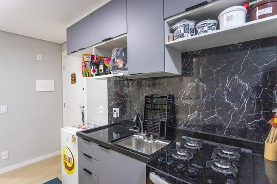 Cozinha de apartamento para alugar com 2 quartos, 34m² em Parque Bristol, São Bernardo do Campo