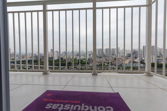 Varanda de apartamento para alugar com 1 quarto, 27m² em Guaiauna, São Paulo