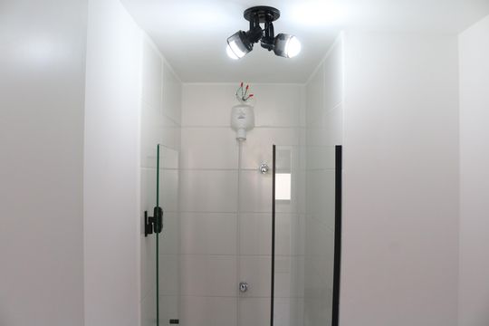 Banheiro de apartamento para alugar com 2 quartos, 33m² em Barra Funda, São Paulo