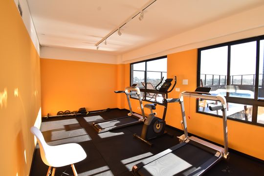 Área comum - Academia de kitnet/studio para alugar com 1 quarto, 27m² em Tarumã, Pinhais