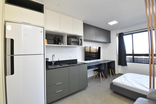 Studio de kitnet/studio para alugar com 1 quarto, 27m² em Tarumã, Pinhais