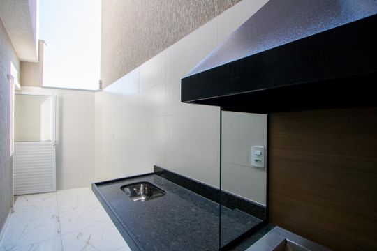 Espaço gourmet de casa à venda com 3 quartos, 185m² em Vila América, Santo André