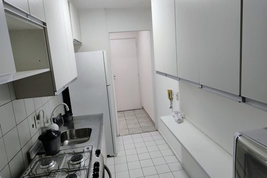 Cozinha de apartamento à venda com 2 quartos, 60m² em Vila Nova, Campinas