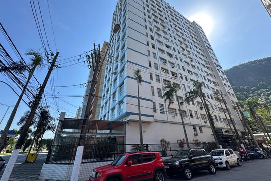Fachada do Prédio de apartamento para alugar com 1 quarto, 40m² em Itararé, São Vicente