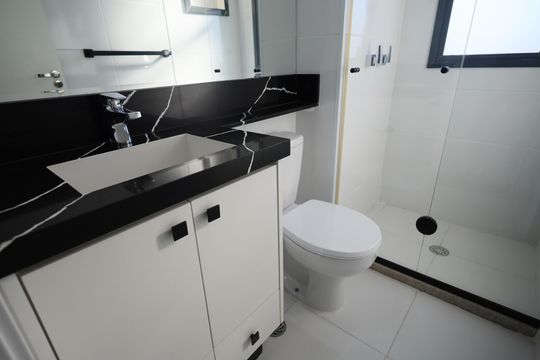 Banheiro da Suíte 1 de apartamento à venda com 3 quartos, 73m² em Vila Yara, Osasco