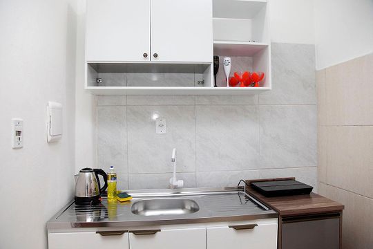 Studio - Cozinha de kitnet/studio para alugar com 1 quarto, 26m² em Centro Histórico, Porto Alegre
