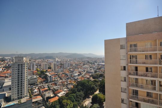 Vista do Quarto 2 de apartamento para alugar com 2 quartos, 50m² em Parque Vitoria, São Paulo