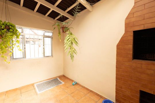 Área comum - Churrasqueira de casa à venda com 3 quartos, 130m² em Novo Mundo, Curitiba