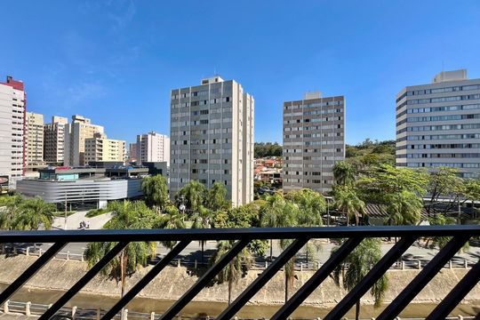 Vista da Sacada de apartamento à venda com 1 quarto, 66m² em Guarani, Campinas