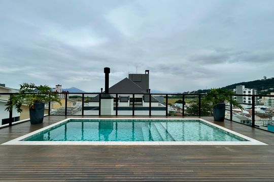 Área comum - Piscina de apartamento para alugar com 2 quartos, 71m² em Saco dos Limões, Florianópolis