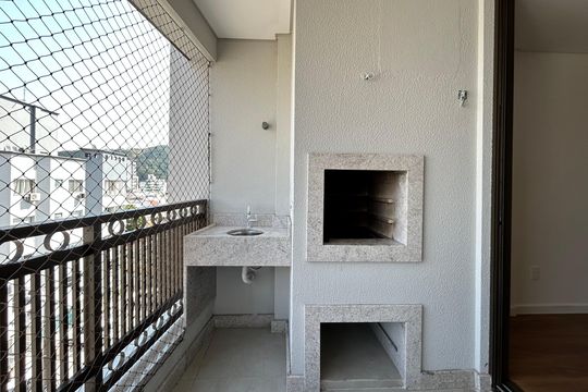 Varanda gourmet de apartamento para alugar com 2 quartos, 71m² em Saco dos Limões, Florianópolis