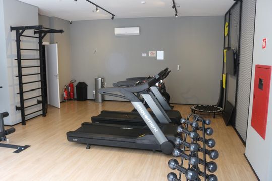 Área comum - Academia de kitnet/studio à venda com 1 quarto, 20m² em Santa Paula, São Caetano do Sul