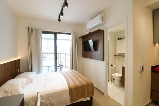 Studio de kitnet/studio para alugar com 1 quarto, 23m² em Jardim das Acacias, São Paulo