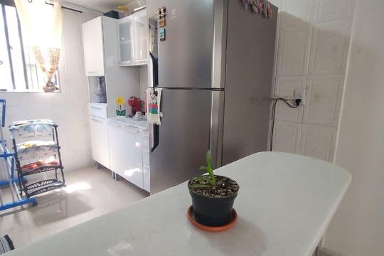 Cozinha de apartamento à venda com 2 quartos, 50m² em Jardim Antartica, São Paulo