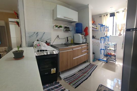 Cozinha de apartamento à venda com 2 quartos, 50m² em Jardim Antartica, São Paulo