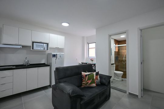 Sala de apartamento para alugar com 1 quarto, 27m² em Ferreira, São Paulo
