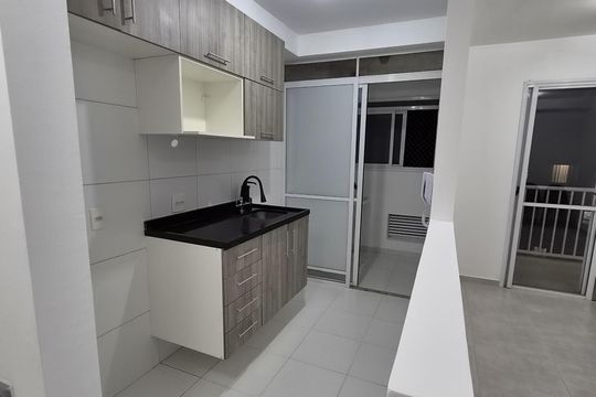 Cozinha de apartamento para alugar com 2 quartos, 50m² em Parque Reboucas, São Paulo