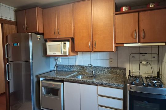 Cozinha de apartamento à venda com 3 quartos, 96m² em Vila Rosa, Novo Hamburgo