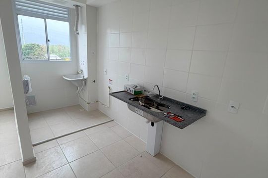 Cozinha de apartamento à venda com 2 quartos, 47m² em Recreio dos Bandeirantes, Rio de Janeiro