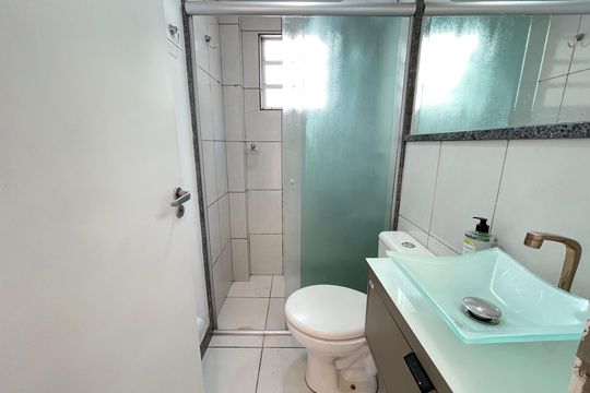 Banheiro de apartamento para alugar com 2 quartos, 50m² em Cidade dos Bandeirantes, São Paulo