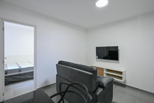 Sala de apartamento para alugar com 1 quarto, 27m² em Ferreira, São Paulo