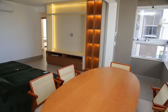 Sala de apartamento à venda com 3 quartos, 104m² em Park Lozandes, Goiânia