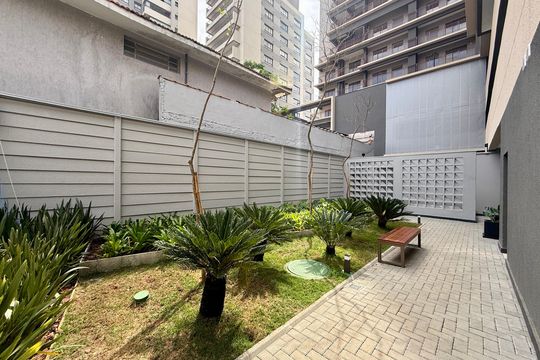 Área comum de kitnet/studio à venda com 1 quarto, 33m² em Brooklin, São Paulo