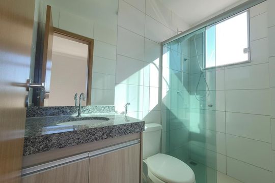 Banheiro de apartamento para alugar com 2 quartos, 140m² em Cabral, Contagem