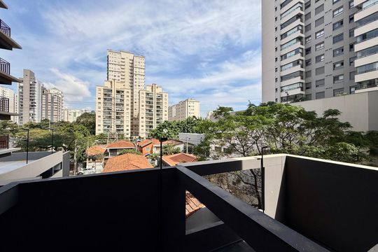 Vista de kitnet/studio à venda com 1 quarto, 33m² em Brooklin, São Paulo