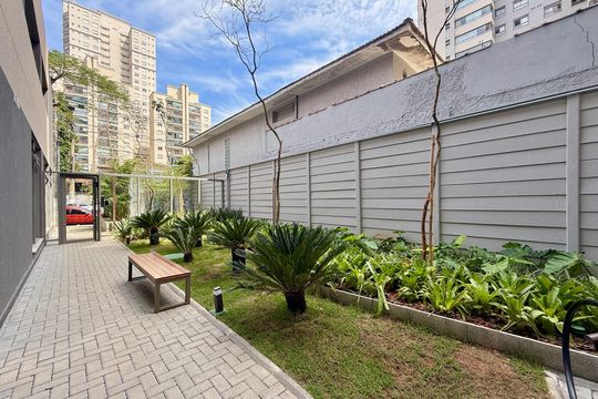 Área comum de kitnet/studio à venda com 1 quarto, 33m² em Brooklin, São Paulo