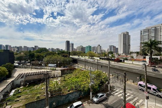 Vista de kitnet/studio à venda com 1 quarto, 33m² em Brooklin, São Paulo