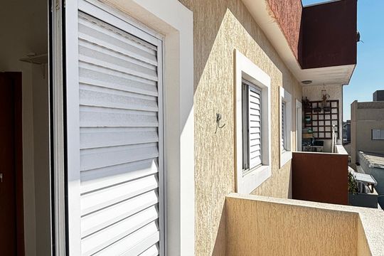 Quarto 2 Varanda de apartamento para alugar com 2 quartos, 70m² em Vila Scarpelli, Santo André