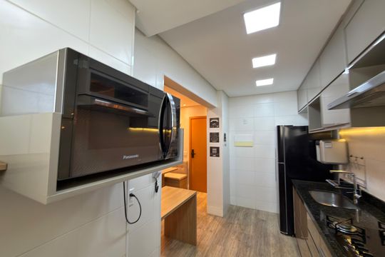 Cozinha de apartamento para alugar com 1 quarto, 49m² em Águas Claras, Brasília