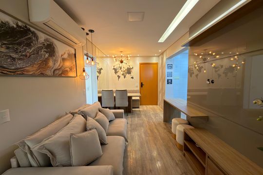 Sala de apartamento para alugar com 1 quarto, 49m² em Águas Claras, Brasília