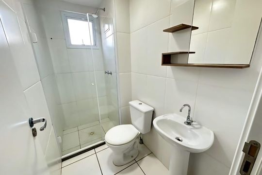 Banheiro de apartamento para alugar com 2 quartos, 54m² em Paulicéia, Piracicaba