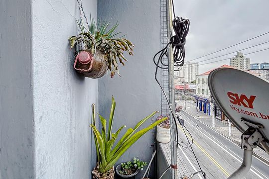 Varanda do quarto de apartamento à venda com 1 quarto, 45m² em Tatuapé, São Paulo