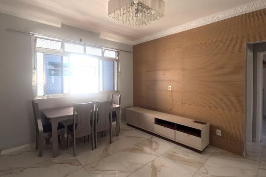 Sala de apartamento para alugar com 2 quartos, 63m² em Gonzaga, Santos