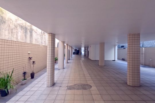Área Comum - Garagem de apartamento para alugar com 2 quartos, 63m² em Gonzaga, Santos