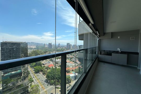 Varanda da Sala de apartamento à venda com 2 quartos, 76m² em Alphaville Industrial, Barueri