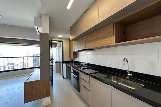 Cozinha de apartamento à venda com 2 quartos, 76m² em Alphaville Industrial, Barueri