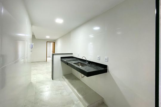 Cozinha de apartamento à venda com 3 quartos, 74m² em Tropical, Contagem