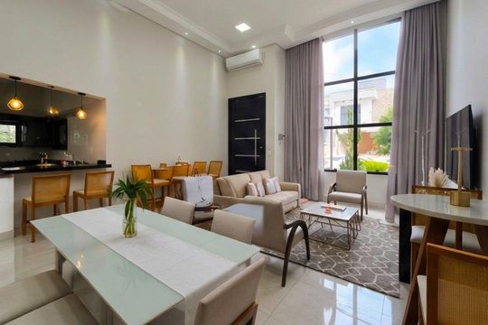 Sala de Jantar de casa de condomínio à venda com 3 quartos, 205m² em Jardim Mantova, Indaiatuba