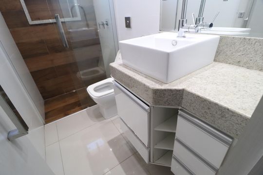 Banheiro Social de casa para alugar com 4 quartos, 286m² em Jardim Europa, Uberlândia