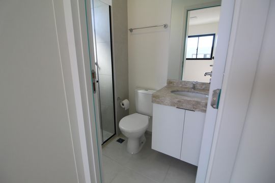 Quarto 2 - Suíte de apartamento à venda com 2 quartos, 46m² em Barra Olímpica, Rio de Janeiro