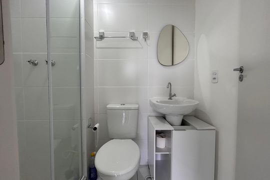 Banheiro de apartamento para alugar com 2 quartos, 37m² em Vila Gea, São Paulo
