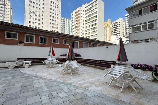 Área comum de apartamento para alugar com 3 quartos, 161m² em Barra Funda, Guarujá