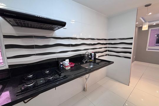 Cozinha de apartamento para alugar com 2 quartos, 43m² em Recreio dos Bandeirantes, Rio de Janeiro