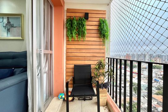 Varanda de apartamento à venda com 2 quartos, 62m² em Vila Santa Catarina, São Paulo