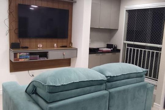 Sala de apartamento à venda com 2 quartos, 54m² em Casa Branca, Santo André